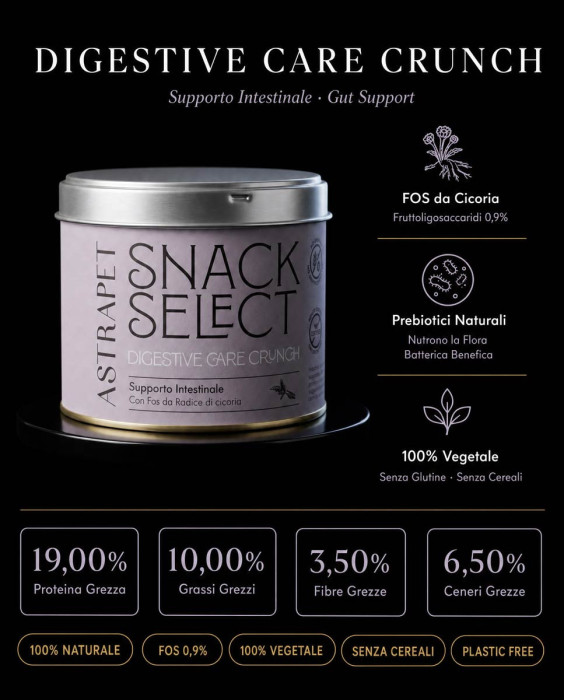 Digestive Care Crunch | Snack Naturale per l’Intestino del Cane